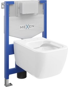 Mexen set WC încastrat cadru Felix XS-F cu vas de toaletă  Margo, Albă - 6803342XX00