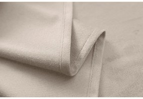 Draperie din catifea opaca bej VELVET 140x250 cm Agatat: Inele metalice