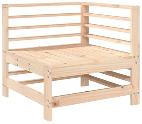 825604 vidaXL Canapea de colț pentru grădină, lemn masiv de pin