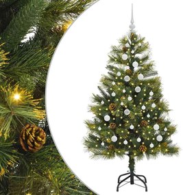 vidaXL Pom de Crăciun Artificial cu Ramuri Articulare și Conuri 150 cm