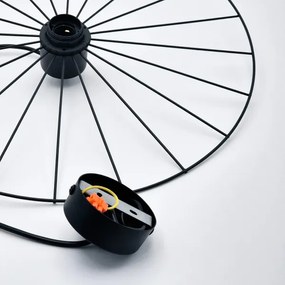 Lustră pe cablu MONTANA 1xE27/15W/230V d. 45 cm negru