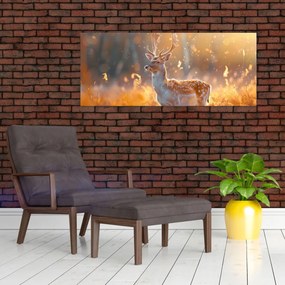Tablou - Cerb în câmp (120x50 cm)