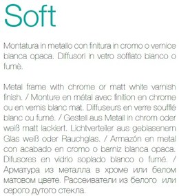Lustra suspendata design modern SOFT SP6 BIANCO 087818