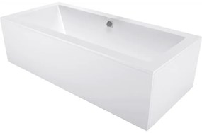 Mexen Cube cadă dreptunghiulară 160 x 70 cm cu carcasă, albă - 55051607000X