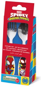 Omul Păianjen Spidey Friends set de tacâmuri din metal - 2 bucăți