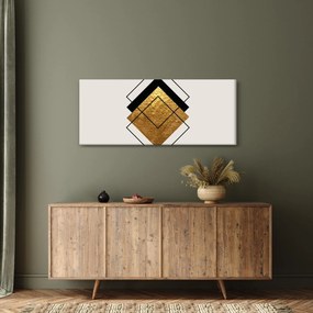Tablou - Abstracție de aur și alb N⁰1 (120x50 cm)
