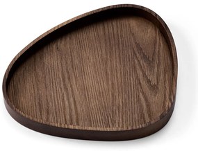 Cutie de depozitare maro din lemn, decorativă 26x23x3 cm Curve L – LIND DNA