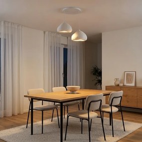 Brilagi - Lustră suspendată pe cablu WABI SABI, 2xE27/40W/230V, Ø 45 cm, albă