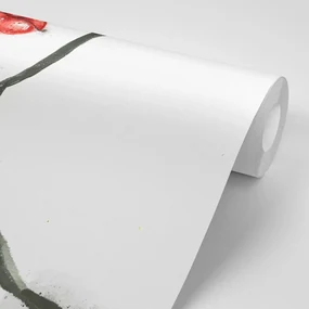 Tapet autoadeziv portretul în acuarelă al unei femei