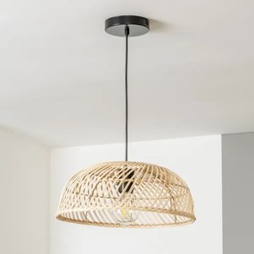 Brilagi - Lustră LED pe cablu CERIA BOHO 1xE27/40W/230V Ø 60 cm, din ratan
