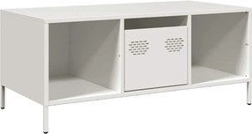 vidaXL Măsuță de cafea, negru, 101,5x50x43,5 cm, oțel laminat la rece