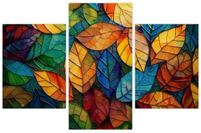 Tablou - Mozaic din frunze (90x60 cm)