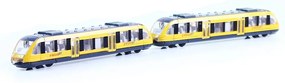 Tren galben RegioJet regional metal/plastic