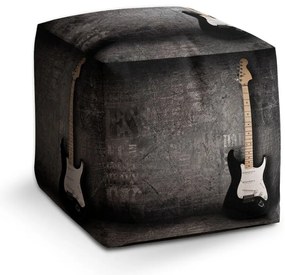 Taburet Cube chitară, gri