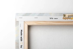 Tablou copaci pe câmpul pastelat