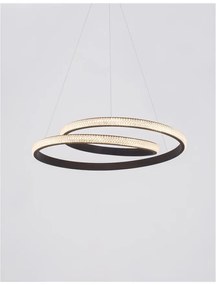 Lustra LED dimabila design elegant GRANIA negru