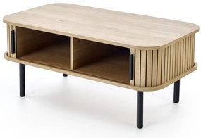 Masuta de cafea Angelina natur/negru L90 cm