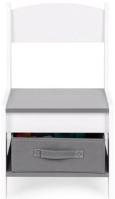 Mobilier pentru copii set masă 2 scaune cu tablă de cretă alb