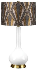 Lampă de masă Elstead MILO-AB-TL-VOGPB MILO 1xE27/60W/230V gri/auriu