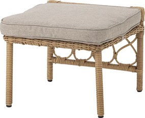 Set fotoliu și taburet din polirattan, L66×H82×W72 cm, „Belluce"