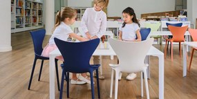 Set de 4 scaune pentru copii de exterior / interior design modern premium Love mini 65043