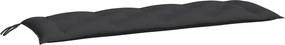 vidaXL Pernă bancă de grădină, negru, 150x50x7 cm, material oxford