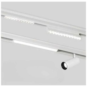 Proiector LED Modern cu Șină Magnetică de Lux Alb – Iluminare Neutră pentru Spații Contemporane
