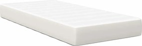 vidaXL Saltea de pat cu saltea Crem 100 x 200 cm țesătură