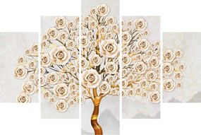 Tablou cu copac cu flori (150x105 cm)