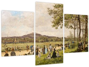 Tablou - French 19th Century, Race Course at Longchamps, reproducere (90x60 cm)