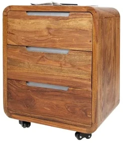 Comoda birou din lemn de palisandru Goa, 60 cm