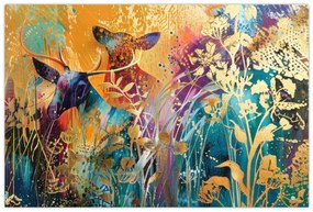 Tablou - Pictura abstractă a naturii (90x60 cm)