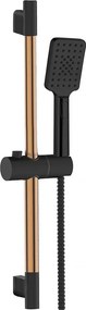 Set de dus cu bara Invena Midnight cu 3 functii negru - rose gold