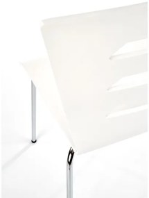 Scaun de dining BALENA, 1 buc., alb