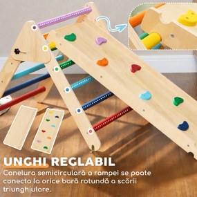 AIYAPLAY Joc de Cățărare pentru Copii 18-48 Luni, Multicolor | Aosom Romania
