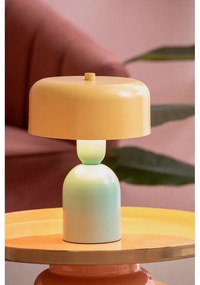 Veioză galbenă/turcoaz (înălțime 24 cm) Double Funky – Leitmotiv