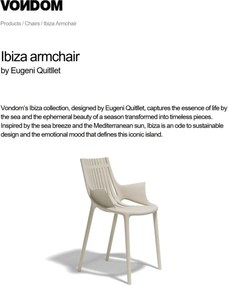 Set de 4 scaune cu brate de exterior / interior design modern premium IBIZA 65041