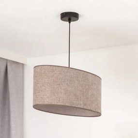 Lustră pe cablu Duolla OVAL 1xE27/15W/230V maro