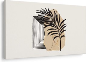 Tablou - Abstracție cu frunze tropicale N⁰3 (90x60 cm)