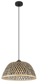 Pendul design industrial Colly negru, natur