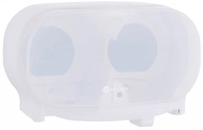 Dozator pentru 2 role de hartie igienica fara tub Merida, alb