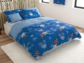 Lenjerie de pat din bumbac THERSA albastru Dimensiune lenjerie de pat: 70 x 90 cm | 140 x 200 cm