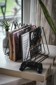 Suport pentru reviste Alvin, negru