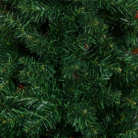 Brad de Craciun Artificial 210cm 631 Ramuri Dese din PVC ecologic, Baza Ф50, Verde, Decoratiune de Craciun HOMCOM | Aosom Romania