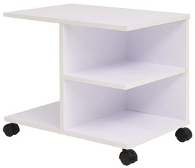 vidaXL Raft rulant, 50 x 35 x 42 cm, alb