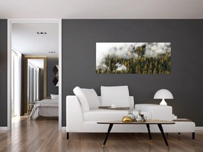 Tablou - Pădure în nori (120x50 cm)