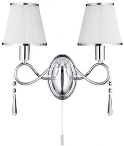Aplica de perete stil clasic Simplicity crom 2032-2CC SRT