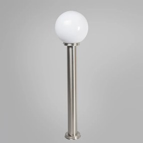 Lampă modernă de exterior cu stâlp din oțel inoxidabil 100 cm - Sfera