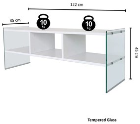 Măsuță pentru televizor Glass