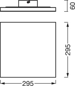 Osram - Panou LED PLANON montat pe suprafață LED/20W/230V 3000K 30x30 cm alb